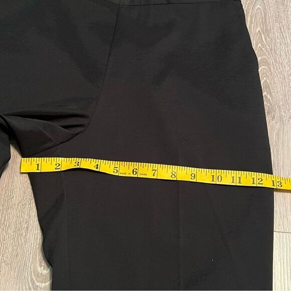 90s High Rise Pant 
Black ECI Pockets Straight Leg Dressy Beaded Lace Hem 10 - Picture 16 of 16